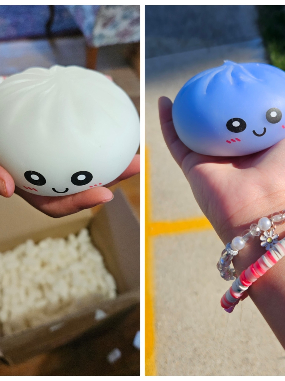 Squishy Dumpling Toy - UV Light Color Changing